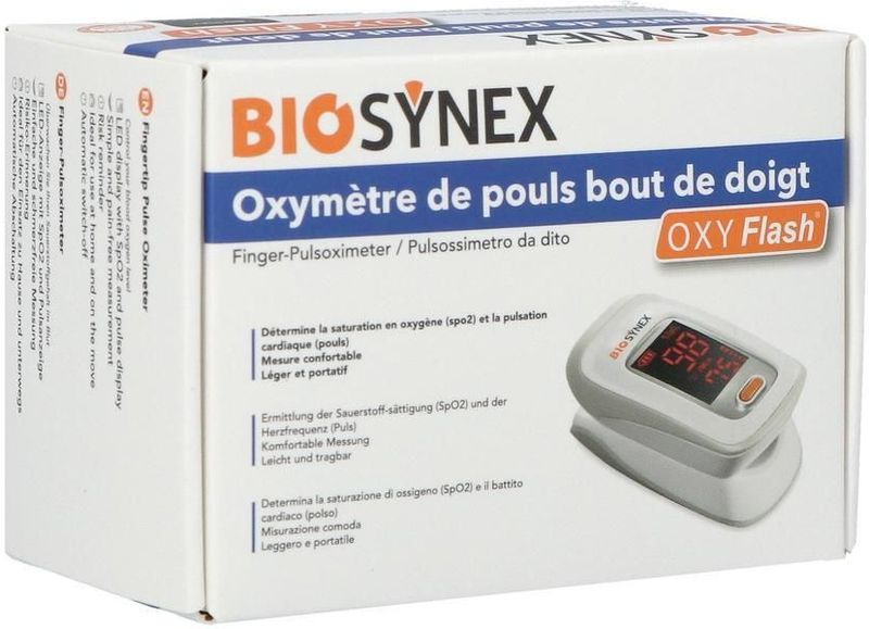 BIOSYNEX Puls Oximeter Vingertop - Zuurstofmeter - Hartslagmeter