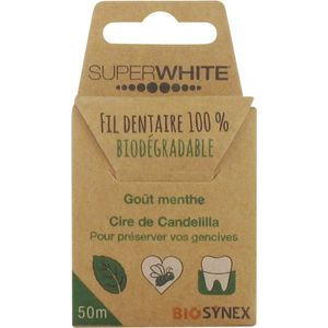 Superwhite Biologisch Afbreekbaar Flosdraad 50 m