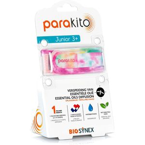 Parakito - Kids - Anti-Muggen Armband - Tie Dye - Hervulbaar - Anti Insect