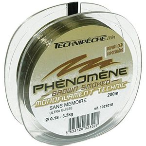 Technipeche Fenomeen nylon monofilament smoked brown 0,35/1000 m