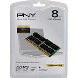 PNY - XLR8 Performance Memory - RAM - Groen - 1 x 8GB - 1600 MHz - DDR3 SO-DIMM