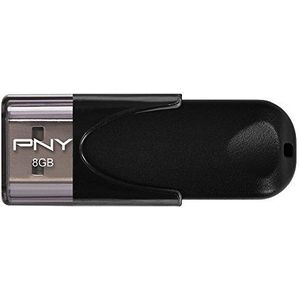 PNY USB 2.0 Stick 4 Standaard 8GB - Zwart