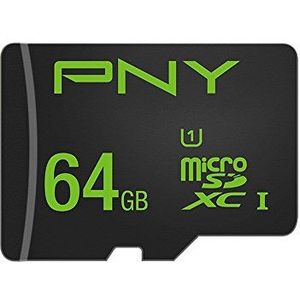 PNY Micro SDXC High Performance geheugenkaart 64GB Class 10 UHS-1 U1