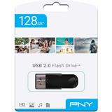PNY - Attaché - USB-stick - 128 GB - Zwart