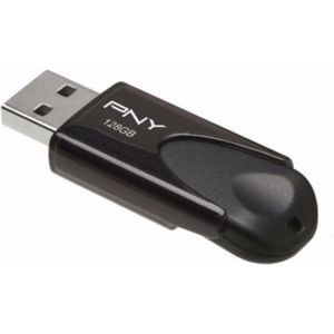 PNY - Attaché - USB-stick - 128 GB - Zwart