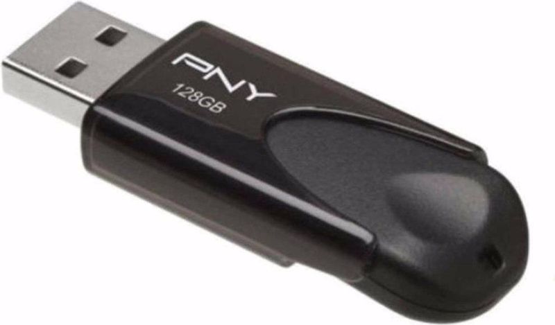 PNY - Attaché - USB-stick - 128 GB - Zwart