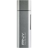 PNY - Type-C - USB-kaartlezer - Grijs - Metalen Ontwerp