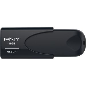 PNY - Attaché 4 - USB-stick - Zwart - 16 GB - USB 3.1