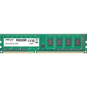 PNY - DIM8GBN12800/3-SB - RAM Geheugen - 8 GB - DDR3 1600 MHz, 1x8 GB, DIMM 288 pin