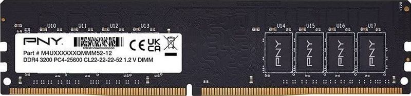 PNY - MD32GSD43200-SI - RAM Geheugen - 32GB - 3200 MHz, DDR4, CAS-latentie 22