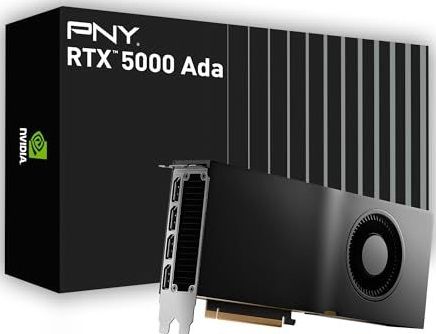 PNY - RTX A5000 - Grafische Kaart - Zwart - 32GB GDDR6, 12800 CUDA-kernen, 250W