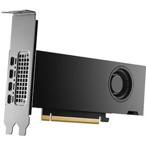 PNY NVIDIA RTX 2000 Ada Generation 16 GB GDDR6 PCI Express 4.0 Dual Slot, Low Profile 4X Mini DisplayPort, 8K ondersteuning, ultralichte actieve ventilator