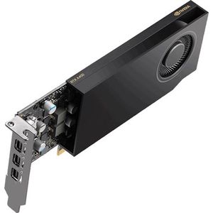 PNY - VCNRTXA400-SB - Grafische Kaart - Zwart - 4 GB GDDR6, PCI Express 4.0, 768 CUDA-kernen