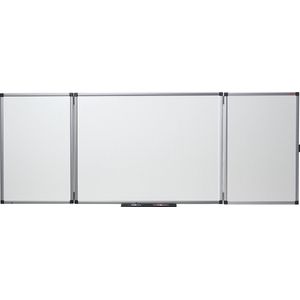Nobo triptiekbord magnetisch geëmailleerd 150 x 120 cm