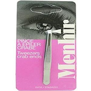 Pincet met krabbenmotief, roestvrij staal