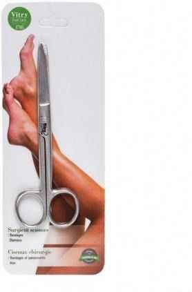 Vitry - Classic Verbandschaar - Inox - Met Afgeronde en Scherpe Kant