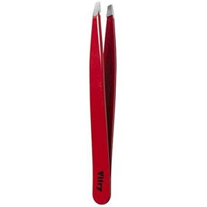 Vitry Professioneel Pincet Roestvrij Staal Bias Bek Kleur 9 cm (Kleur : Bordeaux)
