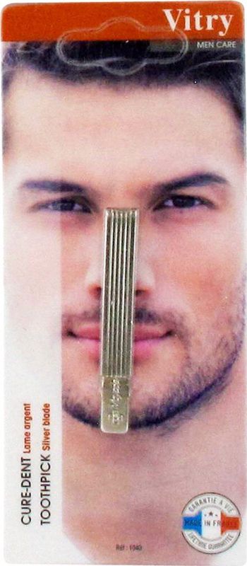 Tandenreiniger - Zilver - Massief Blad - Gemaakt in Frankrijk