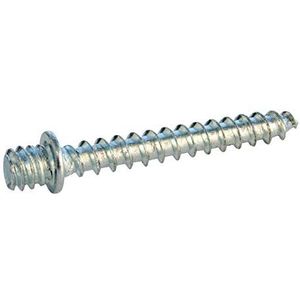 SOMATHERM FOR YOU - Houtschroefvoet 7/150-30 mm (x25) - Gepolijst staal met schouder