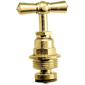 Somatherm W20-12 voorbouwkop met klep m12/17 messing, geborsteld, grijs