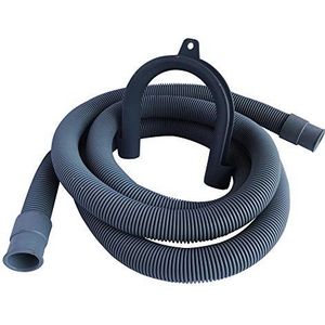 SOMATHERM FOR YOU, Afvoerslang 2,5 m met zacht opzetstuk en afneembare holder, universele slang voor het afvoeren van afvalwater uit wasmachines