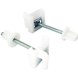 SOMATHERM FOR YOU - Bevestiging wc-bril 2 metalen platen, 2 moeren, 2 geleiders, lengte 75 mm