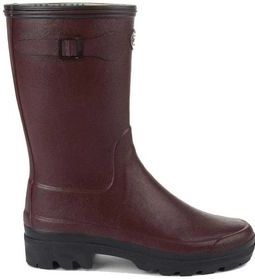 Regenlaars Le Chameau Women Giverny Jersey Lined Bottillon Cherry-Schoenmaat 36