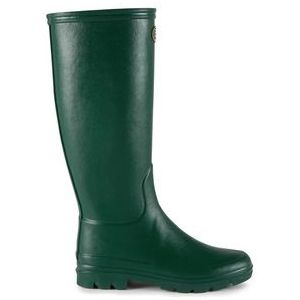 Regenlaars Le Chameau Women Iris Jersey Lined Vert Foncé-Schoenmaat 40