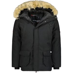 Geographical Norway Arcos Winterjas voor heren, gevoerde bontcapuchon