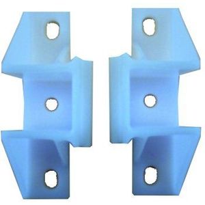 Regiplast 600007 bevestigingshoek, 2 stuks voor Eurofutura 600 na 2000, wit