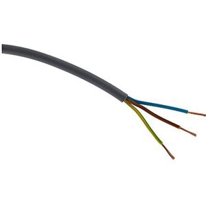 Stroomkabel H05VV-F 3G1,5mm² grijs - 25 m Zenitech
