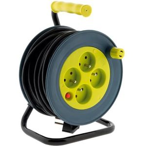 Zenitech Huishoudelijke haspel 15m 3G1 mm² Anijs