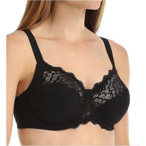 Simone Perele Womens Caresse Full Cup Seamless Bras, Black, 40F US