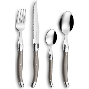 Lou Laguiole - 24 delige bestekset taupe - 6 persoons