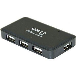 Exertis Connect - Mini USB 2.0 Hub - USB 2.0 - 4 Poorten - 0,75 Meter Kabel