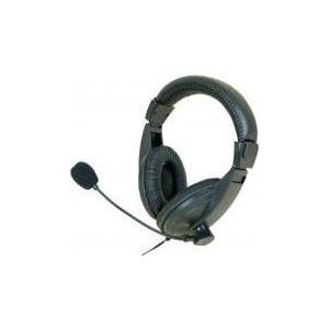 Exertis Connect Koptelefoon (Bedraad), Kantoorheadset, Zwart