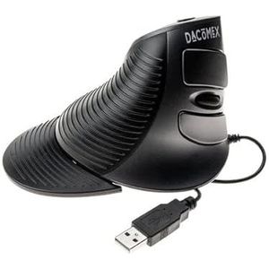 Computer Muis - Verticaal - Zwart - Ergonomisch Ontwerp