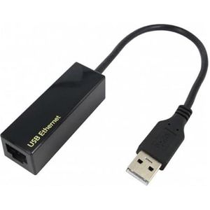 Dexlan Netwerkadapter (USB 2.0, RJ45/LAN (1x)), Netwerkadapter, Zwart
