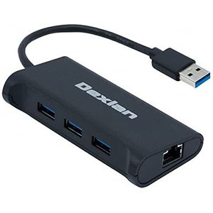 Dexlan - USB 3.0 Gigabit Netwerkadapter - Zwart - 3 USB 3.0 Poorten