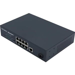 Dexlan - Switch - 8 x 100/10 Mbit/s - 8 PoE+ - 1x 1GBit - 1x SFP - 120W