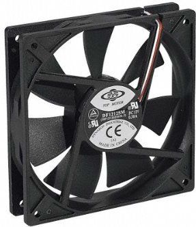 Exertis Connect - Ventilator - 120 x 120 x 25 mm - Glijlager - 3-pins Aansluiting