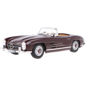 Norev - Mercedes-Benz 300 SL Roadster 1957 Rood 1:18 Miniatuur, 183891, Rood, 1/18