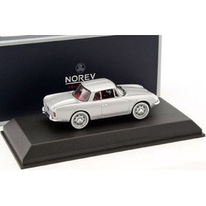 Norev- Alpine Renault A 108 Coupe 1961 miniatuurvoertuig, zilver, schaal 1:43