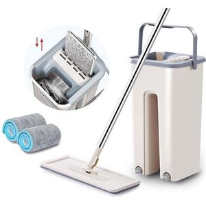 Harry Smarty Flat Mop - Schoonmaak Mop - Dweil (Inclusief twee pads)