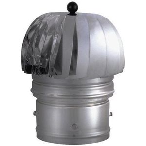Nemo - Go Turbinox - Dynamische Trekkende Kap - Inox - Ø140 - Ø160