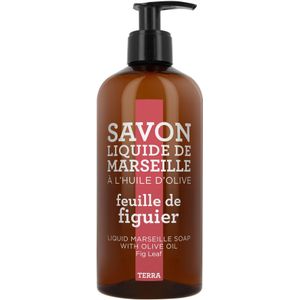 Savon de Marseille Zeep Vloeibaar | Handzeep op basis van olijfolie ""Feuille de Figuier"" - vijgenblad - 500 ml