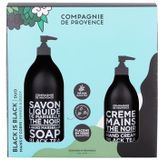 Compagnie de Provence - Thé Noir - Vloeibare Zeep - Geschenkset - 495 ml