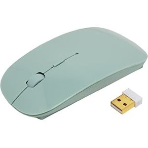 apm Draadloze mint-muis, 2,4 GHz, pastelkleur, USB-ontvanger, tweehandig, instelbare DPI 800/1200/1600, batterijen inbegrepen, compatibel met pc, Mac, laptop, 100402