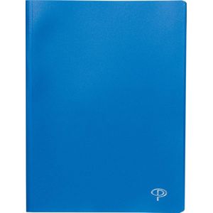 Pergamy showalbum, voor ft A4, met 20 transparante tassen, blauw