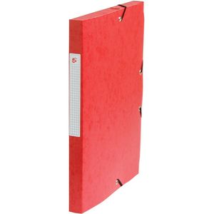 Pergamy elastobox, rug van 2,5 cm, rood